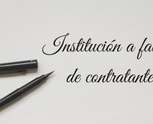 INSTITUCIÓN A FAVOR DE CONTRATANTE